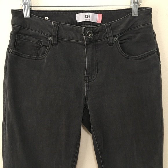 Cabi Curvy Slim Bootcut Gray Shadow Jeans - Picture 3 of 8
